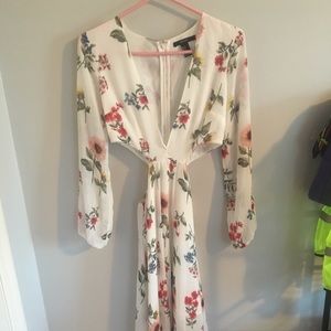 Long, side-cutout sundress